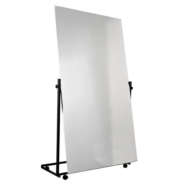 Seco Sign foliespeil med hjul 150 x 200 cm | Horisontalt vippbart 