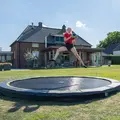 EXIT Silhouette Sports Bakketrampoline 244 cm | Svart | Uten sikkerhetsnett