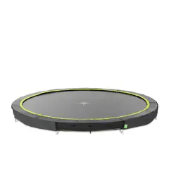 EXIT Silhouette Sports Bakketrampoline 427 cm | Svart | Uten sikkerhetsnett