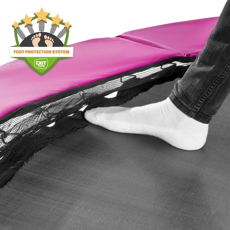 EXIT Silhouette bakketrampoline 183 cm | Rosa | Inkl. sikkerhetsnett 