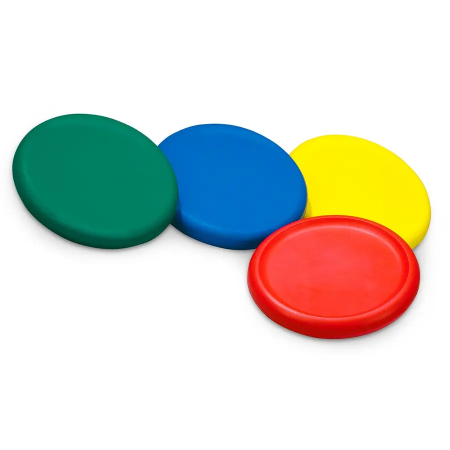 Kasteskive myk blå Frisbee i skumstoff 