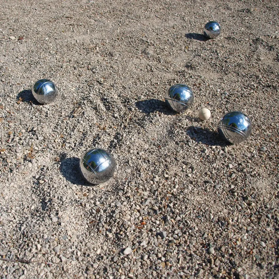 Boule/Petanque sett Sett med 6 kuler og bæreveske 
