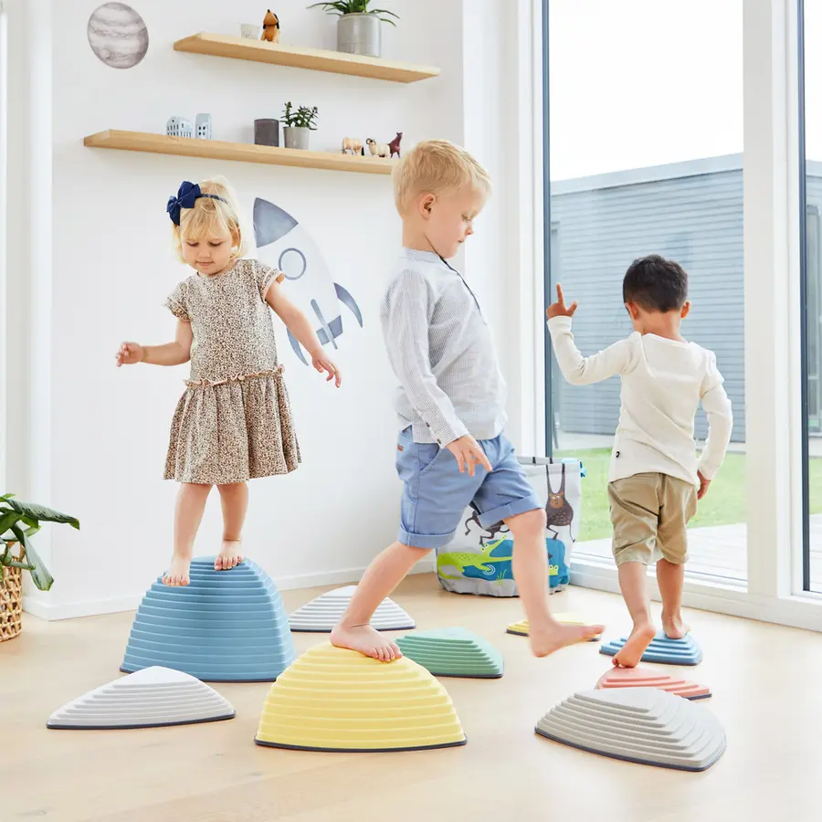 Gonge Elvesteiner Nordic Balanse Sett med 6 stk balanseelementer 