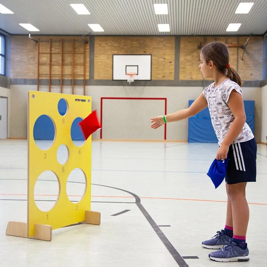 Målvegg med erteposer Kastespill med poeng 
