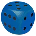 Terning Volley i skum med trekk 1 stk | blå | 16 x 16 cm