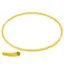 Gymnastikkring Pvc 50 cm | Gul 50 cm flat ring med kant-profil 