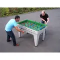 Fotballspill i polymerbetong | Grønn Utendørs fotballspill | Foosball