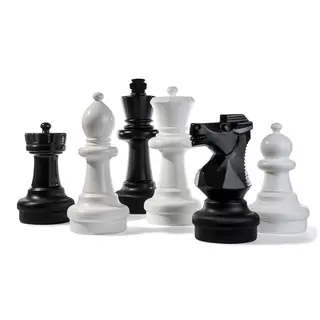 Store sjakkbrikker 64 cm 32 stk | Inne- og utebruk