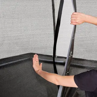 EXIT PeakPro rektangul&#230;r trampoline 244 x 427 cm |  Med sikkerhetsnett