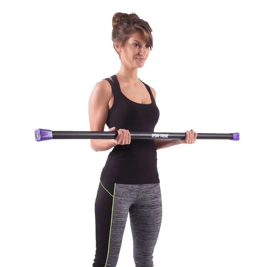 Vektstav | Steel Weighted Bar | 6 kg Lilla | Vektstang 