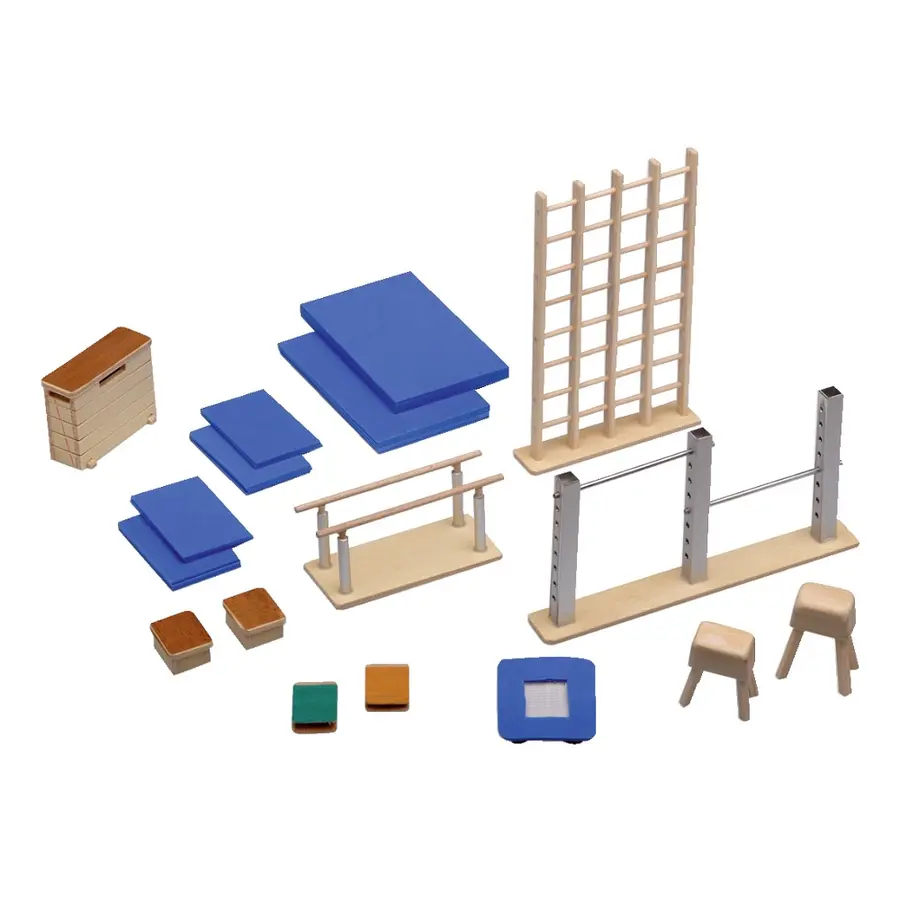 Turnhallmodell | Utvidelsessett Miniatyrsett | Mini Gymsal 