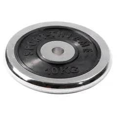 Vektskive krom 10 kg Hull: 30 mm