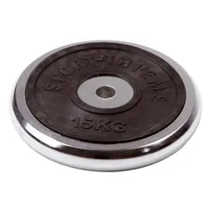 Vektskive krom 15 kg Hull: 30 mm