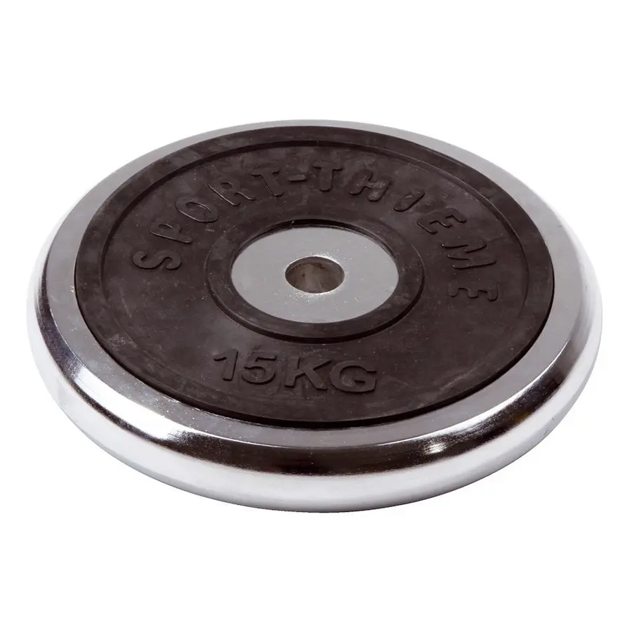 Vektskive krom 15 kg Hull: 30 mm 