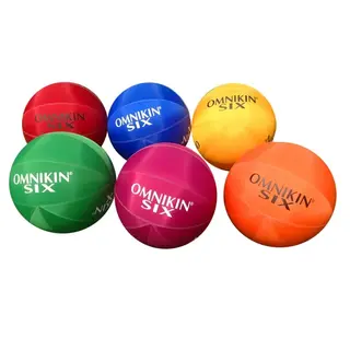 Omnikin® SIX Ballpakke | 6 stk. Lette Omnikin baller (46 cm) i 6 farger