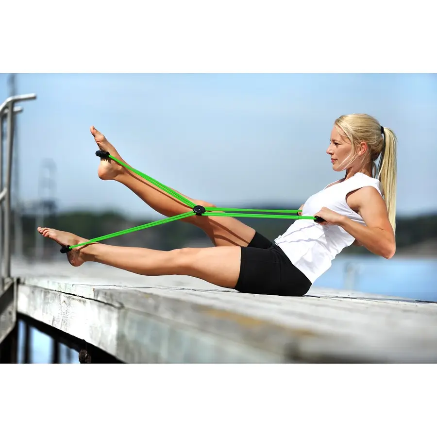 Sissel Pilates Core Trainer Treningsstrikk med 4 håndtak 