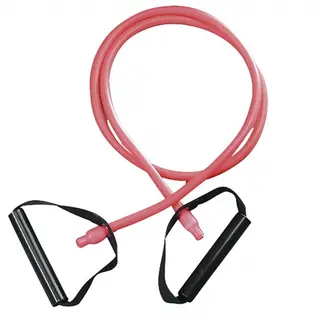 Treningsstrikk med h&#229;ndtak basic 1 stk. | Medium rosa