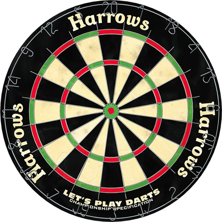 Dart Harrows Lets Play Darts Tradisjonelt dartskive med 6 piler 