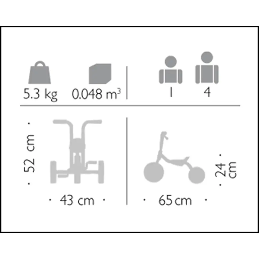 Viking Mini Trehjulssykkel Perfekt i barnehagen | 1-4 år 