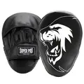 Super Pro Curved Punch Pads 1 par treningspads | svart/ hvit