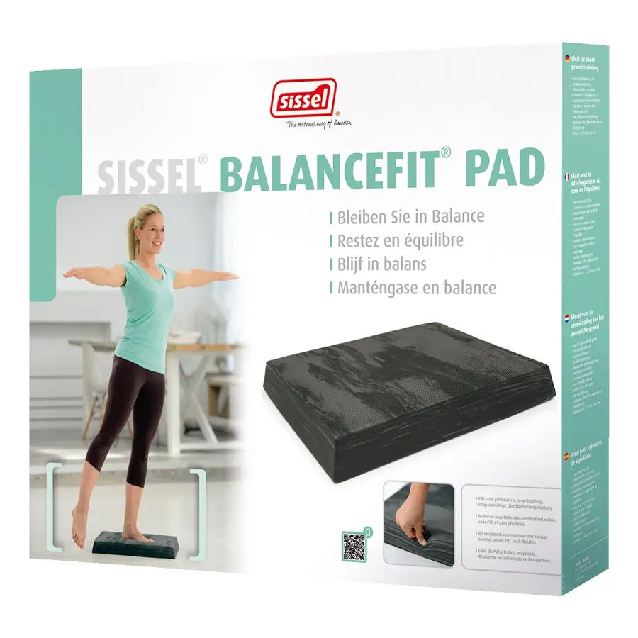 Balansepute Sissel Balance Fit 50 x 41 x 6 cm | Svart Marmorert 