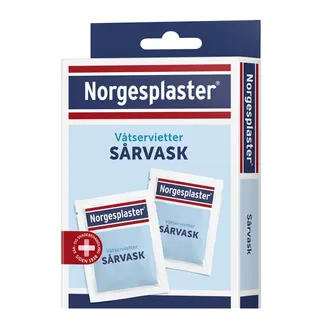 Sårvask våtservietter | 10 stk Våtservietter til sårvask