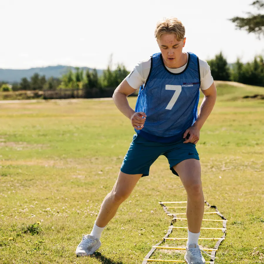 Overtrekksvester med tall 1-15 15stk | Junior | Blå 