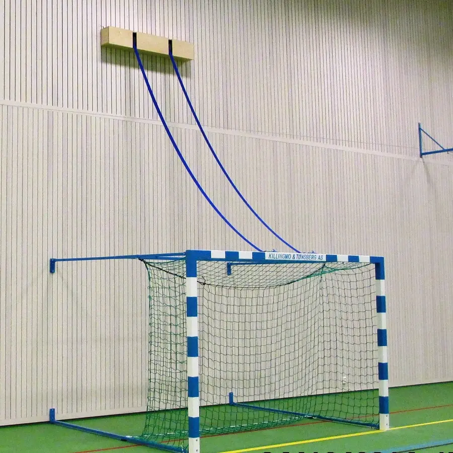 Håndballmål 3x2m heisbart m/el-motor 1 stk | Med beslag til veggfesting 
