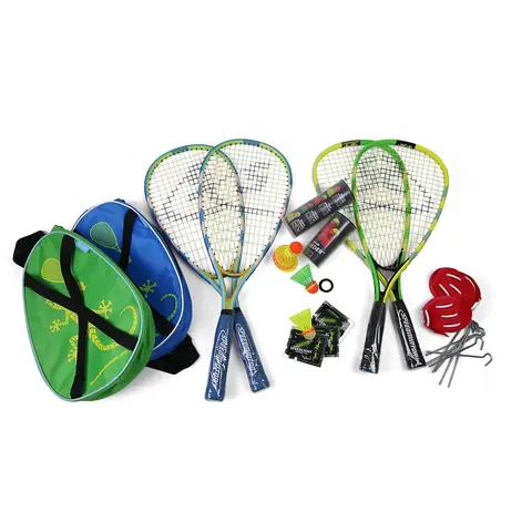 Speedminton Sett Familie 2x S-JR, 2x S700, mixpack baller