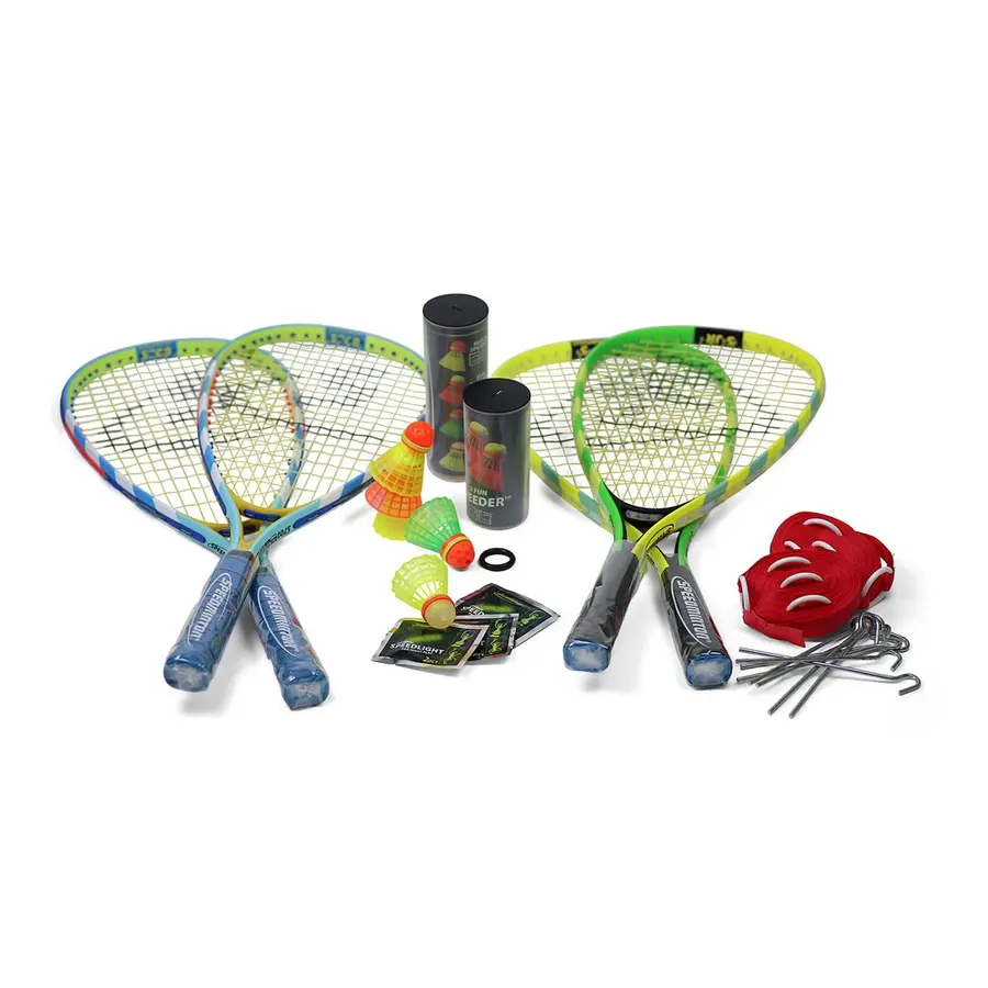 Speedminton Sett Familie 2x S-JR, 2x S700, mixpack baller 