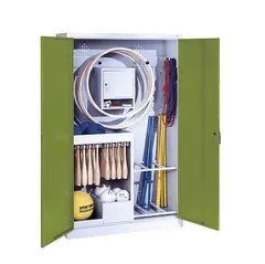 Oppbevaringsskap type 1 | Grønn Fløydører | 193x156x45 cm