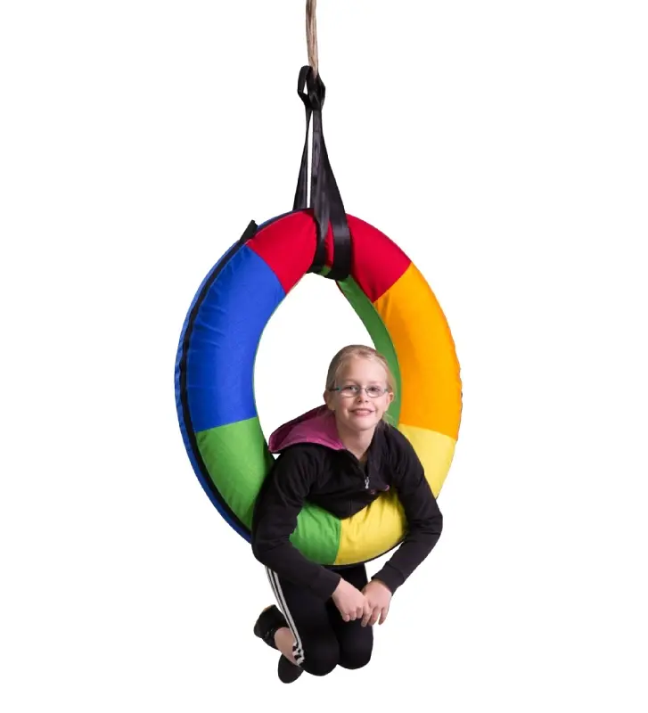 Sirkelhuske 50 cm Fargerik og oppblåsbar terapihuske 
