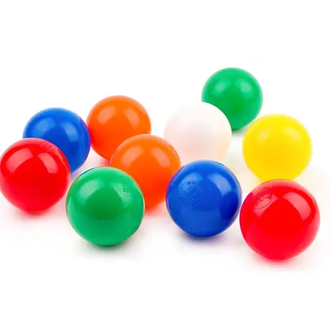 Baller til ballbasseng 7,5cm 500 stk Assorterte farger - lekerom/ballbasseng