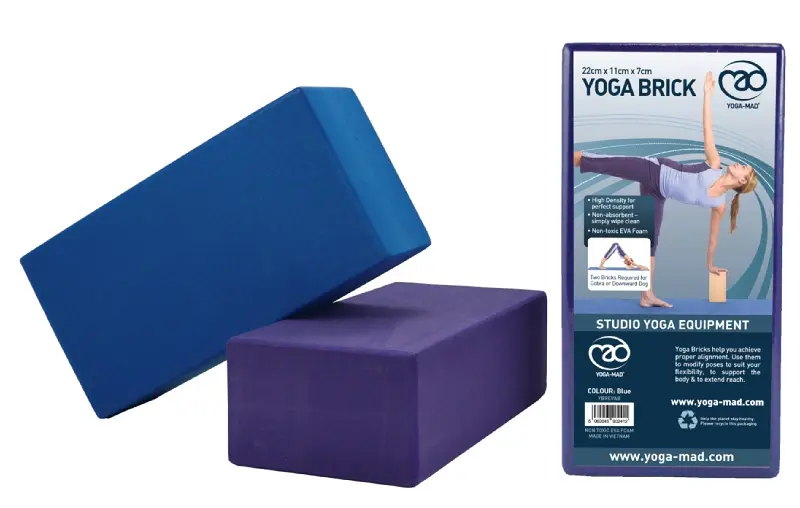 Yogablokker i EVA skum - 30 stk 220 x 110 x 70 mm | Lilla 