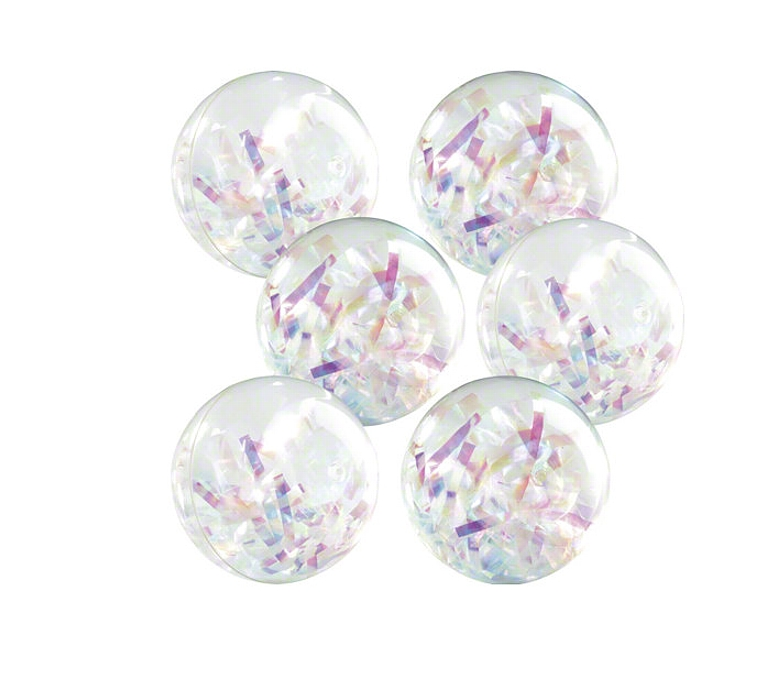 Regnbueball Diamant 10 cm Vannfylt og glitrende ball 