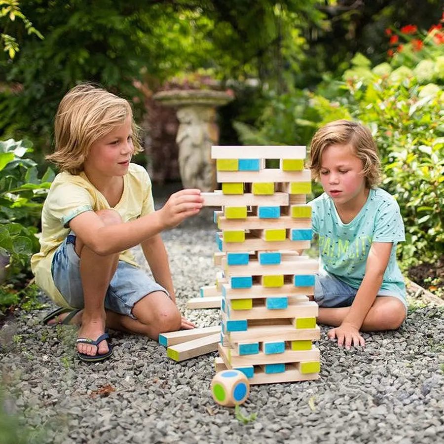 Giant Jenga Stablespill Tårnhøyde 100 cm 