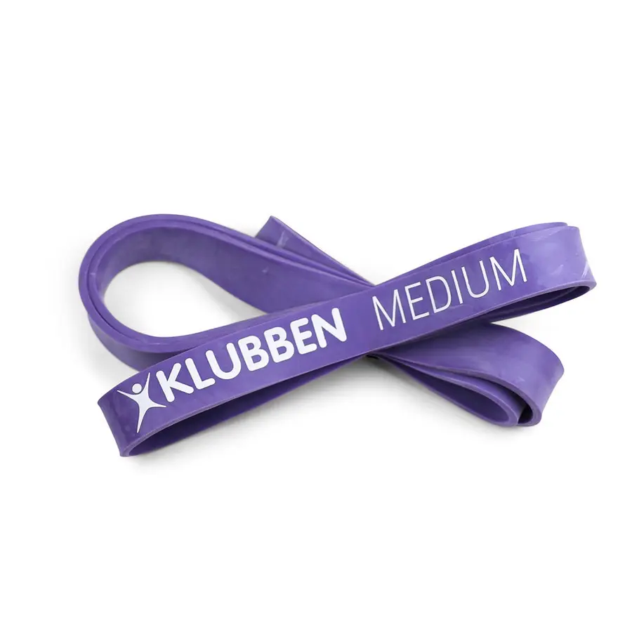 Powerband - lang, rund treningsstrikk 1 stk. | Medium | Lilla 