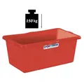 Oppbevaringskasse uten lokk 90L 72x42x30 cm - rød