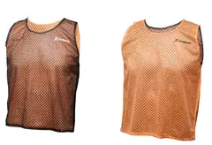 Overtrekksvest vendbar junior Svart / Orange Markeringsvest