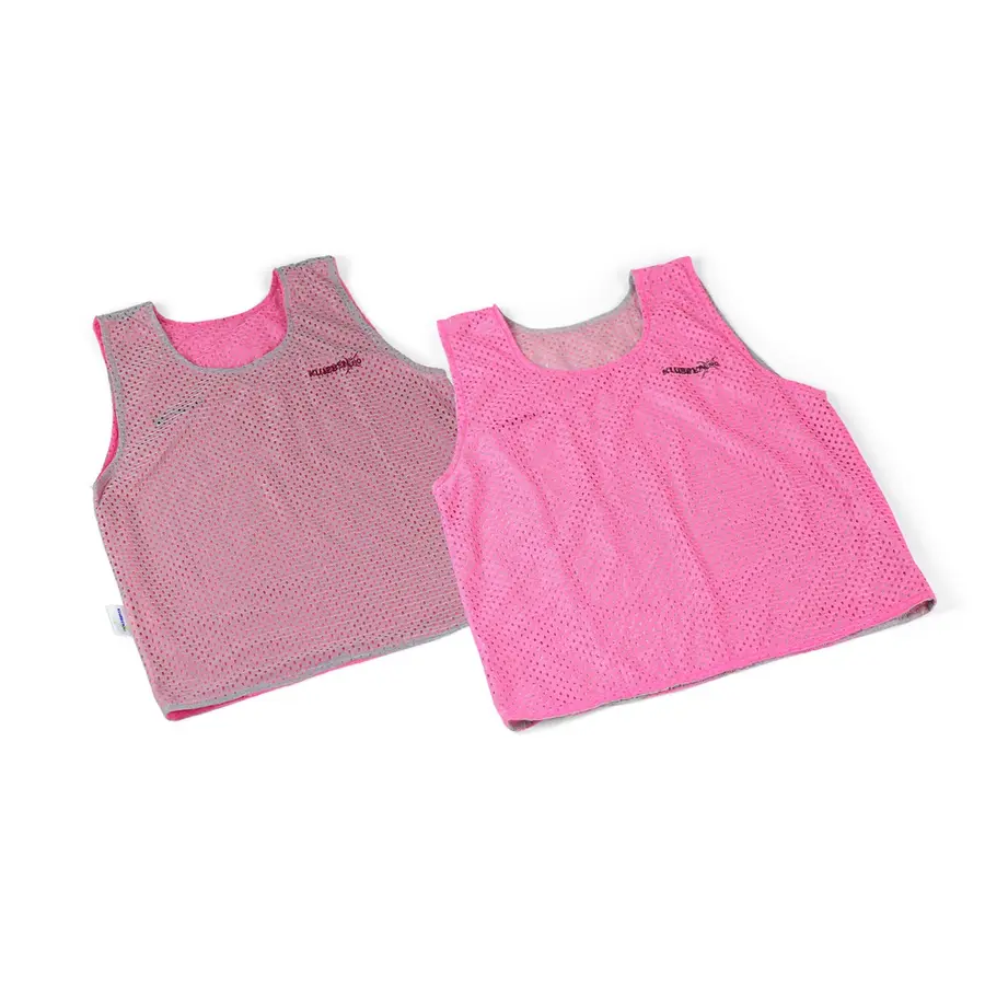 Overtrekksvest vendbar junior Svart / Orange Markeringsvest 
