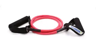 Treningsstrikk Exertube med h&#229;ndtak 10pk 10 stk | Medium | R&#248;d