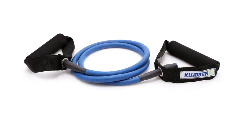 Treningsstrikk Exertube med håndtak 10pk 10 stk | Hard | Blå 