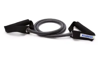 Treningsstrikk Exertube med håndtak 10pk 10 stk | Ekstra Hard | Svart