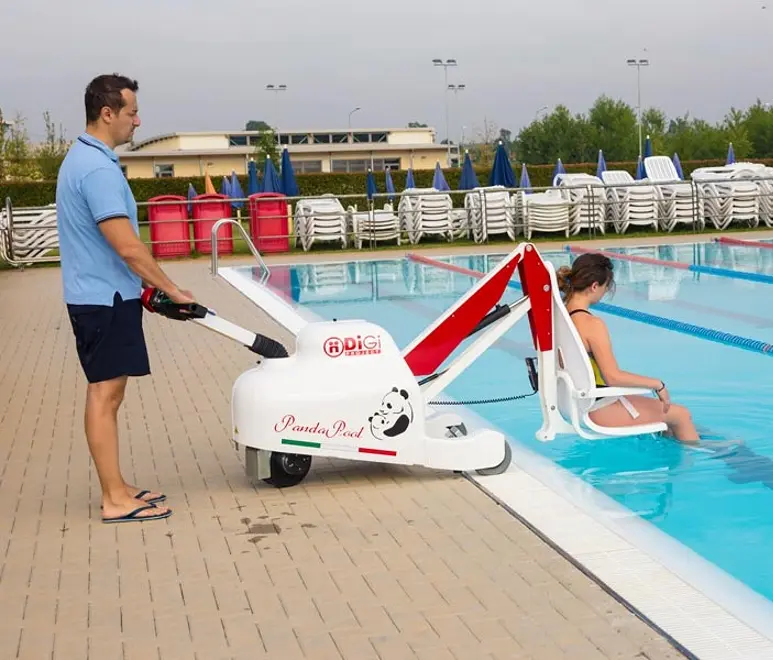 Bassengheis Digi Panda Pool Med drift i hjulene. Tåler 145 kg 