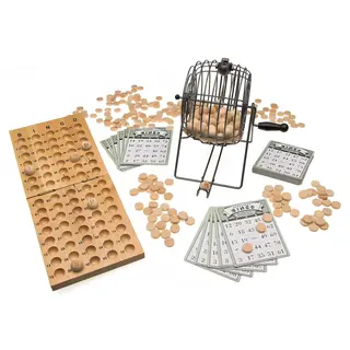 Bingo - bingorulle med bingokuler Moro bordspill for alle generasjoner