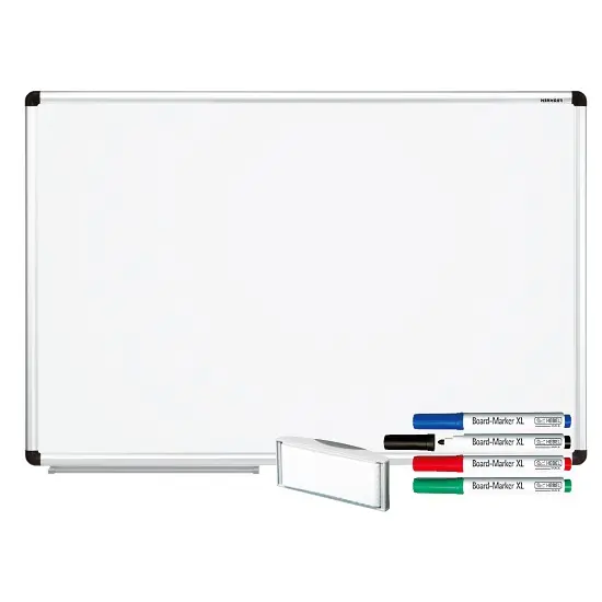 Whiteboard tavle 90x60 cm Magnetisk tavle med tusjer og visker 