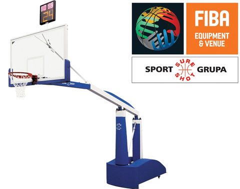 Basketballstativ Lite Shot Flyttbart | Høydejustering | FIBA nivå 1