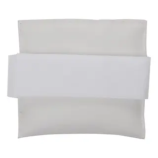 Vektpose med borrel&#229;s hvit Sandsekk 0,5 kg | 15x15 cm