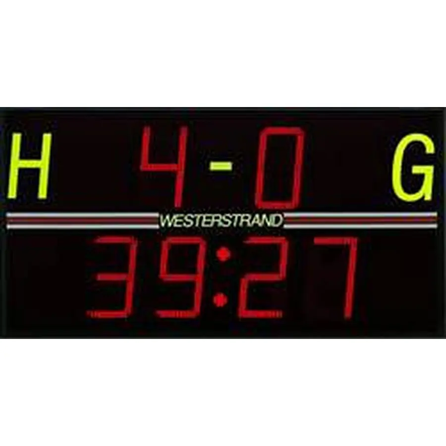 Resultattavle Scoreboard Football F300B Trådlås m/fjernkontroll | 170x90x11 cm 