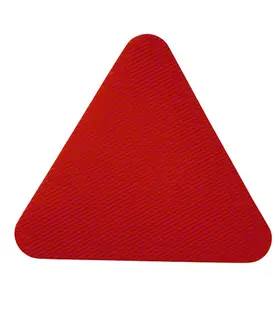 Fargede fliser Trekant rød 30 cm | 1 stk. rød